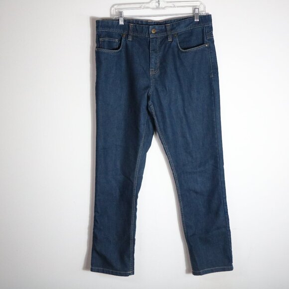 Toad & Co Wingman Denim Pant 34x30 Lean Fit Slim Straight Stretch Organic Cotton
